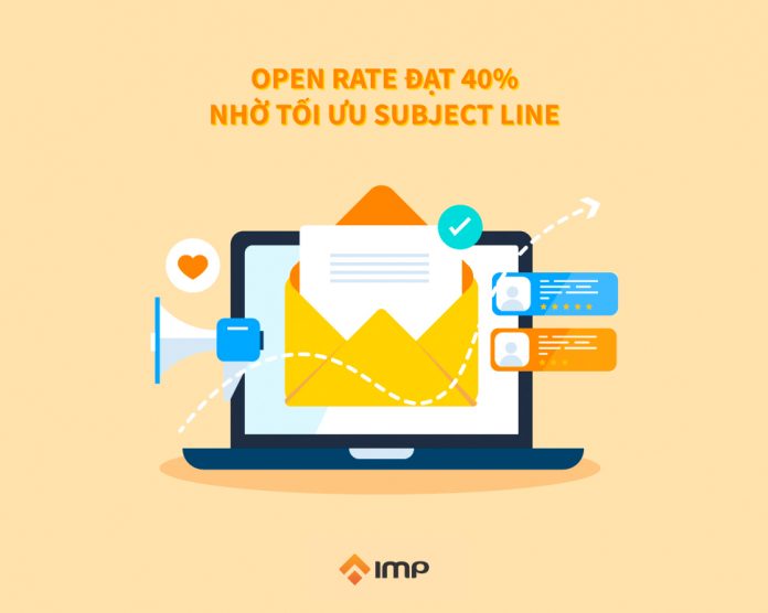 Open Rate đạt hơn 40% nhờ tối ưu Subject Line